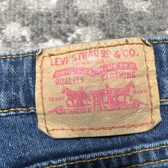 Levi's Special Edition Jeans Womens Junior 5M Blue Denim Distressed Low Rise - Picture 15 of 15